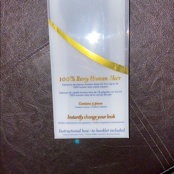 100% Remy human hair extensions! Never worn! - Picture 2 of 3